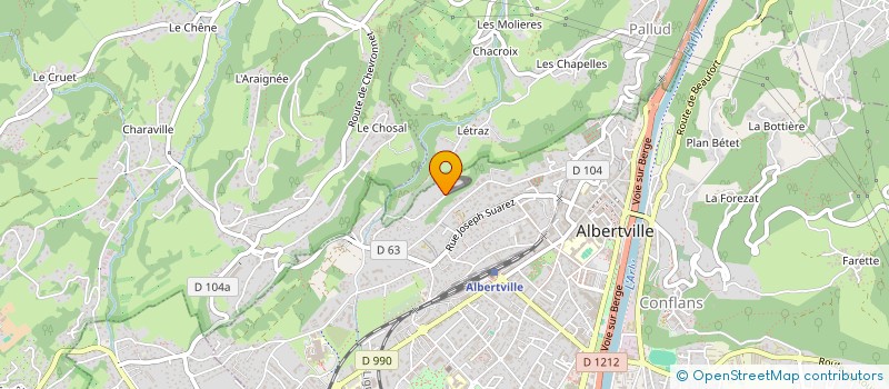 localisation de l'entreprise MONSIEUR ARGJIR ZYMBERI  ALBERTVILLE