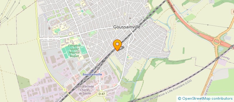 localisation de l'entreprise MONSIEUR ARHAM MAQSOOD  GOUSSAINVILLE