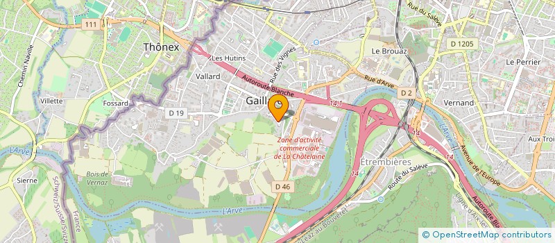 localisation de l'entreprise MONSIEUR ARIANIT KRASNIQI  GAILLARD