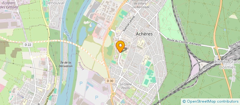 localisation de l'entreprise MONSIEUR ARICLENES MACOSSO  ACHERES