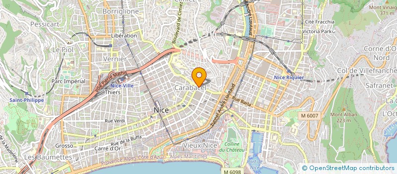 localisation de l'entreprise MONSIEUR ARIE SCETBON à NICE