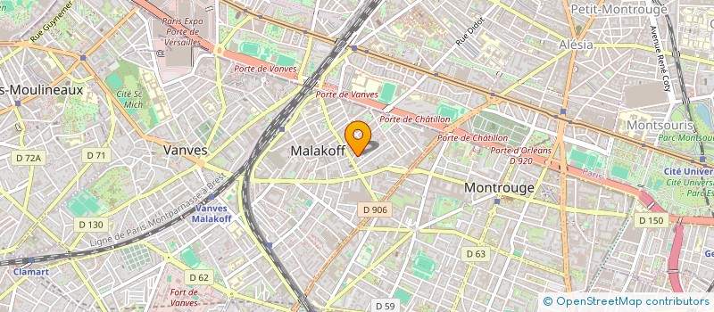 localisation de l'entreprise MONSIEUR ARIEL BOTVINIK  MALAKOFF