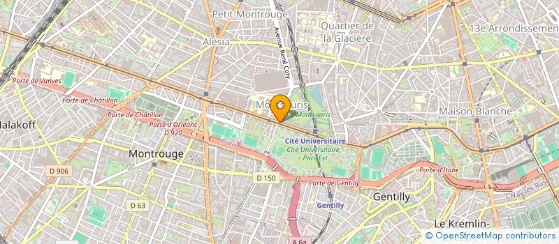 localisation de l'entreprise MONSIEUR ARIEL GASTON GUREVICH  PARIS 14