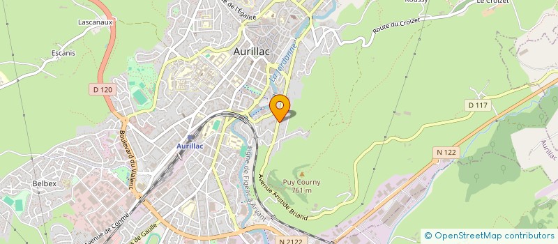 localisation de l'entreprise MONSIEUR ARIEL GEOFFRIAU à AURILLAC