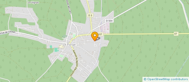 localisation de l'entreprise MONSIEUR ARIEL GRANJOU à LE PORGE