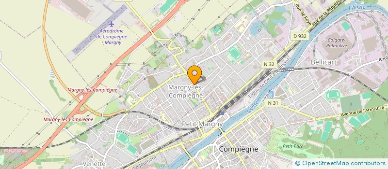 localisation de l'entreprise MONSIEUR ARIEL KAKOU  MARGNY-LES-COMPIEGNE