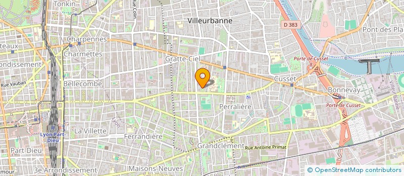 localisation de l'entreprise MONSIEUR ARIEL MERIRES  VILLEURBANNE