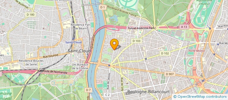 localisation de l'entreprise MONSIEUR ARIEL SAMUEL à BOULOGNE-BILLANCOURT