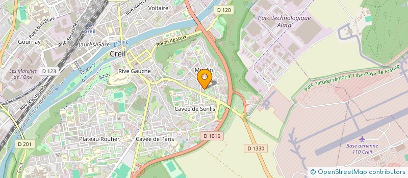 localisation de l'entreprise MONSIEUR ARIEL ZOALGUIDAS  CREIL