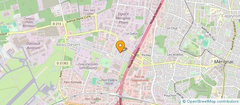 localisation de l'entreprise MONSIEUR ARIF CEVIK  MERIGNAC