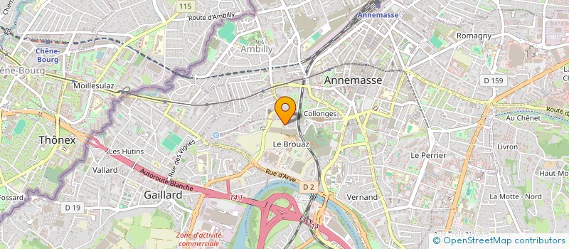 localisation de l'entreprise MONSIEUR ARIF GOULAMALY  ANNEMASSE