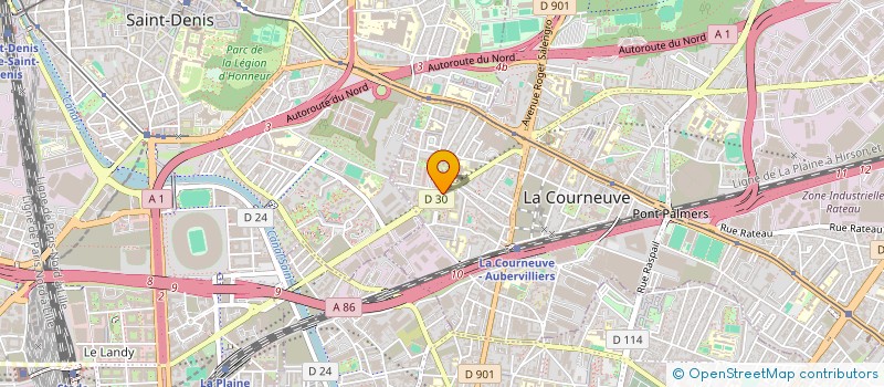 localisation de l'entreprise MONSIEUR ARIF HAIDARI à LA COURNEUVE