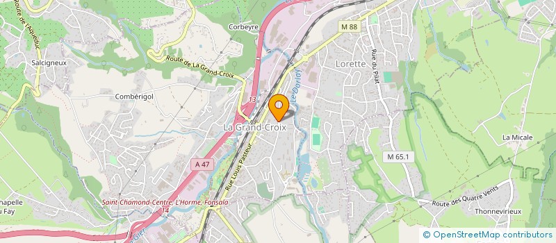 localisation de l'entreprise MONSIEUR ARIF OZKUL  LA GRAND-CROIX