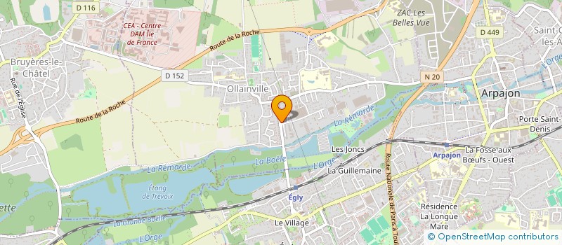 localisation de l'entreprise MONSIEUR ARILES BALEH  OLLAINVILLE