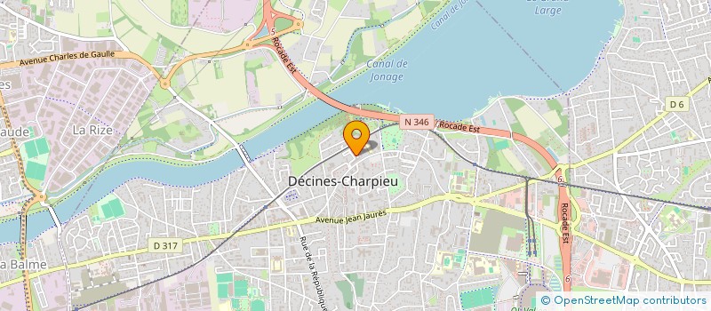 localisation de l'entreprise MONSIEUR ARINE VOSGHANIAN  DECINES-CHARPIEU