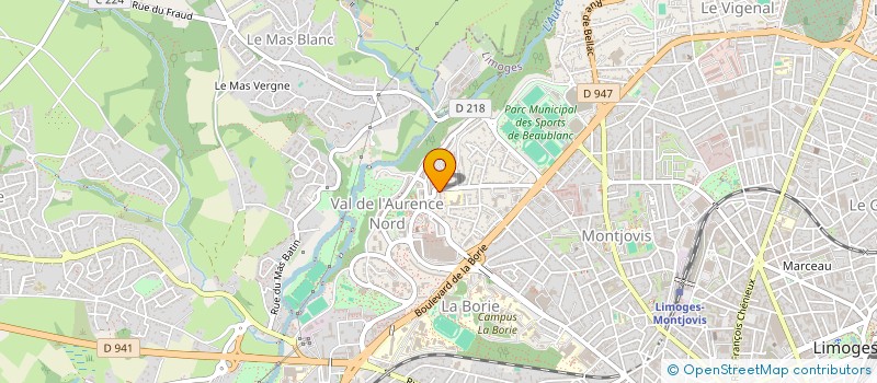 localisation de l'entreprise MONSIEUR ARINO JACKIE à LIMOGES