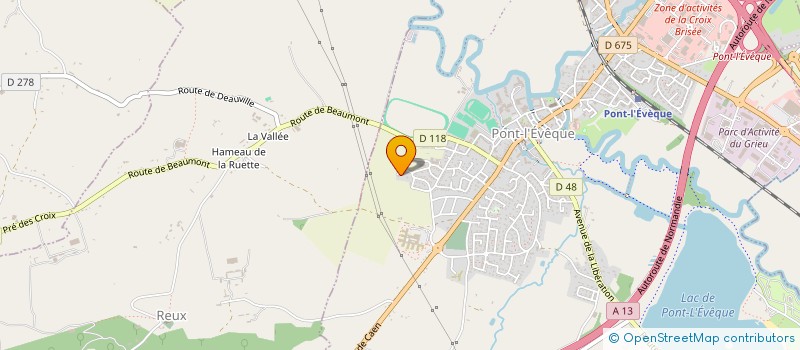 localisation de l'entreprise MONSIEUR ARIOST MEKSHI  PONT L'EVEQUE