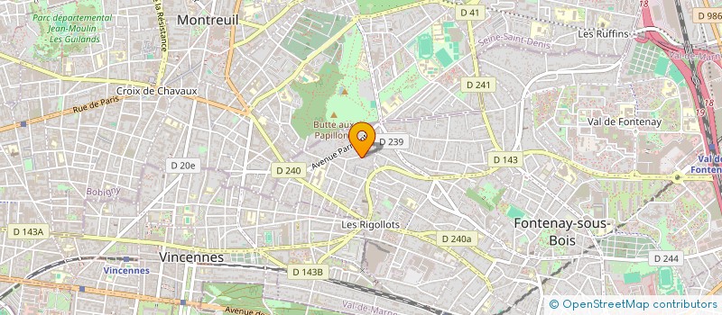 localisation de l'entreprise MONSIEUR ARIS EUSTACHE SERVAGENT à FONTENAY-SOUS-BOIS