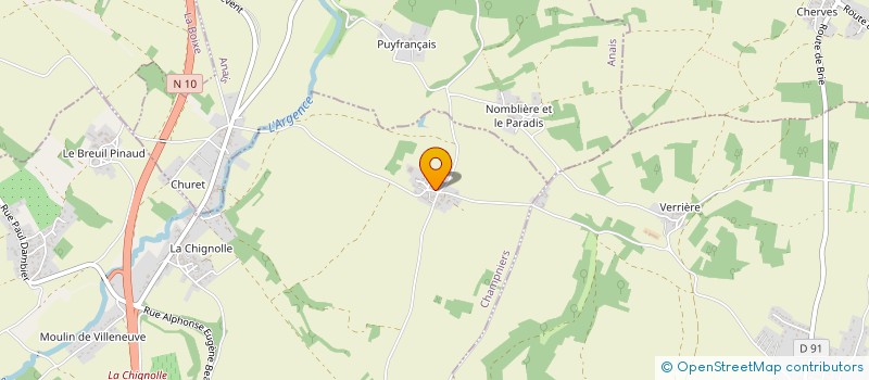 localisation de l'entreprise MONSIEUR ARIS MORAUD  CHAMPNIERS