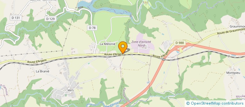 localisation de l'entreprise MONSIEUR ARISTIDE BELLEME  SAINTE-GEMME