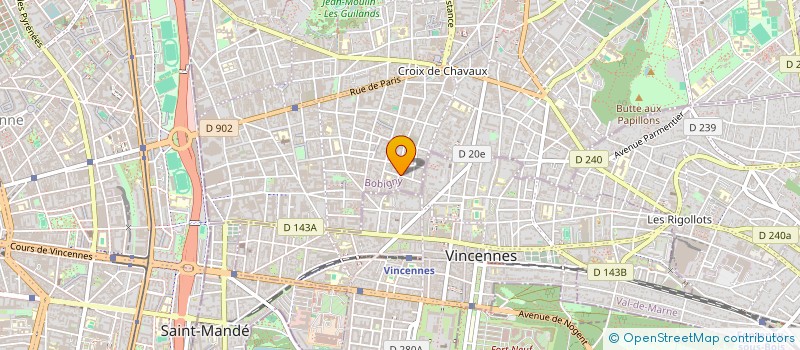 localisation de l'entreprise MONSIEUR ARISTIDE CHABANON à MONTREUIL