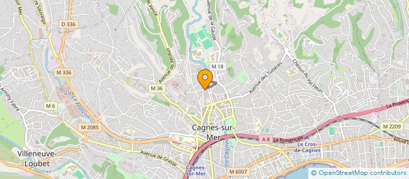 localisation de l'entreprise MONSIEUR ARISTIDE DJAHOURI à CAGNES-SUR-MER