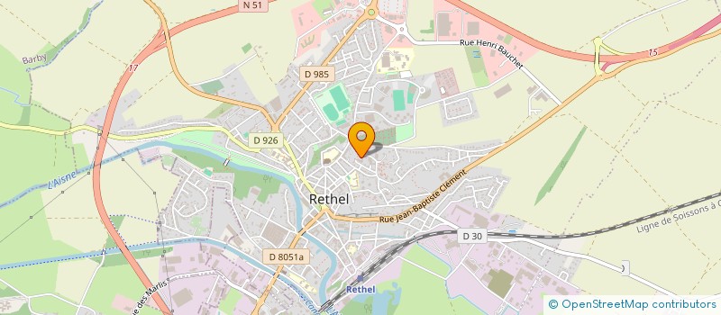localisation de l'entreprise MONSIEUR ARISTIDE DOUCET à RETHEL
