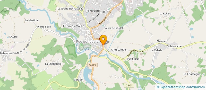 localisation de l'entreprise MONSIEUR ARISTIDE DUCHAMBON  ROCHECHOUART