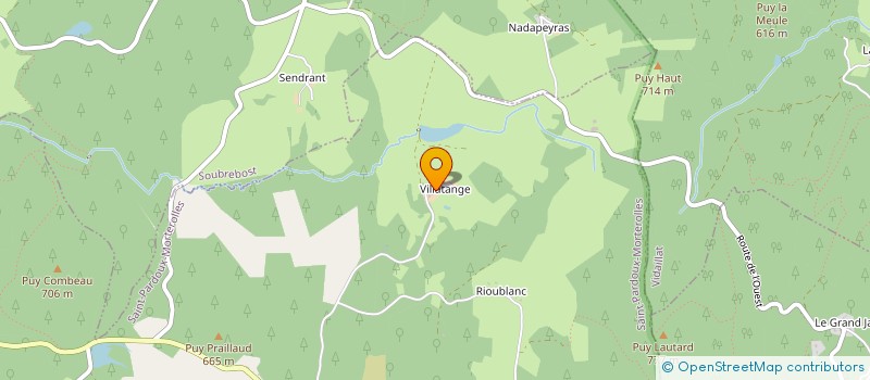 localisation de l'entreprise MONSIEUR ARISTIDE GOUT  SAINT-PARDOUX-MORTEROLLES