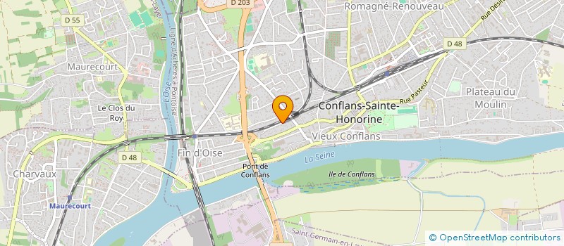 localisation de l'entreprise MONSIEUR ARISTIDE-JUNIOR JOSE POATY MAVOUNGOU  CONFLANS-SAINTE-HONORINE