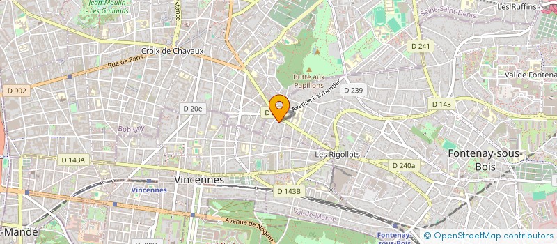 localisation de l'entreprise MONSIEUR ARISTIDE LE MAHIER à FONTENAY-SOUS-BOIS