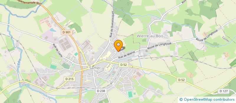 localisation de l'entreprise MONSIEUR ARISTIDE LETURCQ  SAMER