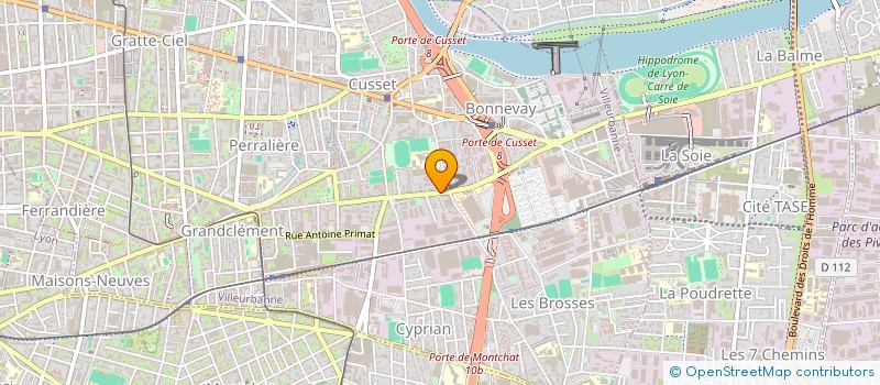 localisation de l'entreprise MONSIEUR ARISTIDE MEYNIAL  VILLEURBANNE