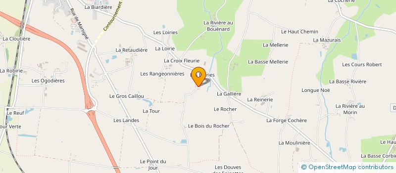 localisation de l'entreprise MONSIEUR ARISTIDE REBOUR  RETIERS