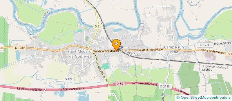 localisation de l'entreprise MONSIEUR ARISTIDE REJON  COUTRAS