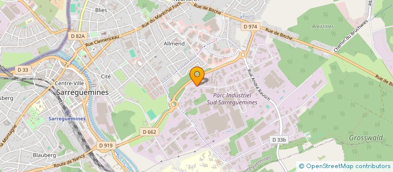 localisation de l'entreprise MONSIEUR ARISTIDE SCHMITT  SARREGUEMINES