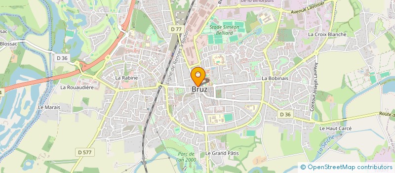 localisation de l'entreprise MONSIEUR ARISTIDE SIMON  BRUZ