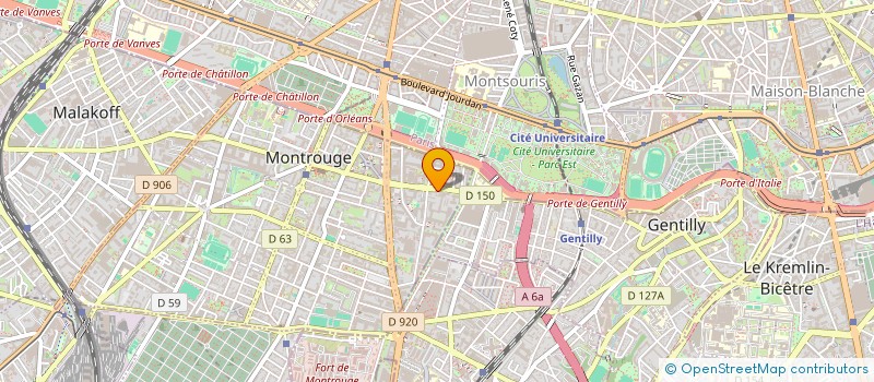 localisation de l'entreprise MONSIEUR ARITSIHOARANA ANDRIAMAMPITA  MONTROUGE