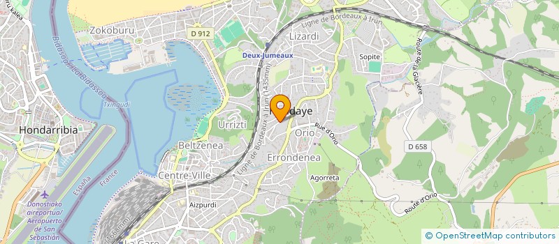 localisation de l'entreprise MONSIEUR ARITZ FERNANDEZ VILLANUEVA  BIRIATOU