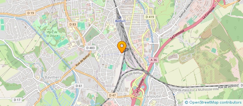 localisation de l'entreprise MONSIEUR ARJANIT HAJDARI  BELFORT
