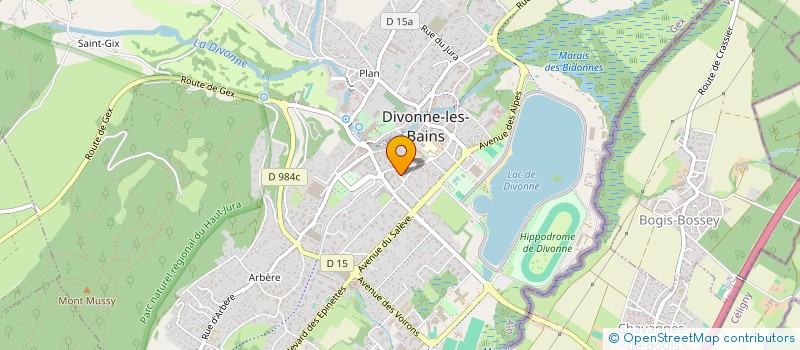 localisation de l'entreprise MONSIEUR ARKA KHORCHIDIAN à DIVONNE-LES-BAINS