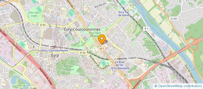 localisation de l'entreprise MONSIEUR ARKADIY LUSHCHIKOV  EVRY-COURCOURONNES