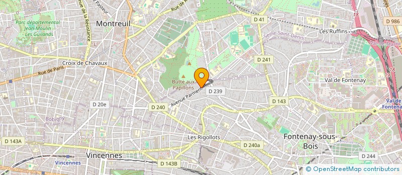 localisation de l'entreprise MONSIEUR ARLEN VIEIRA ROSA à FONTENAY-SOUS-BOIS