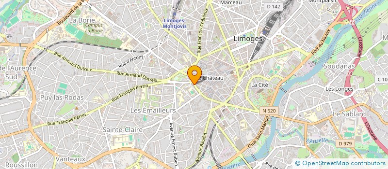 localisation de l'entreprise MONSIEUR ARLET JUSKIWIESKI à LIMOGES