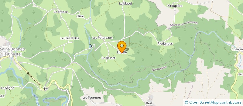 localisation de l'entreprise MONSIEUR ARLETTE PULVERIC  SAINT-BONNET-LE-BOURG