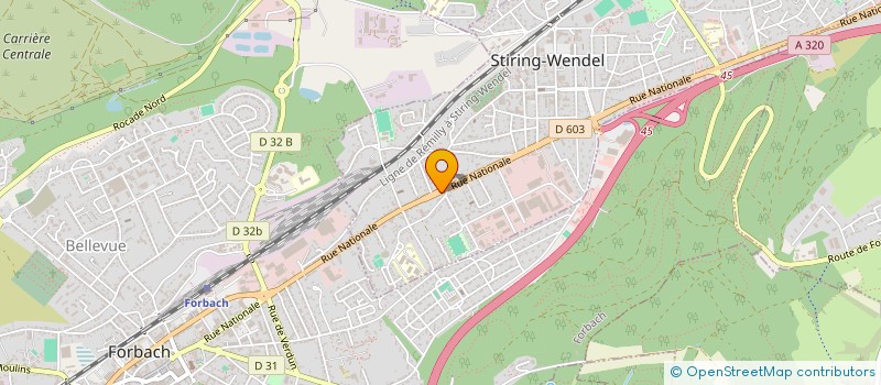 localisation de l'entreprise MONSIEUR ARLIND ALUSHI  STIRING-WENDEL