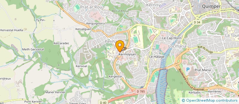 localisation de l'entreprise MONSIEUR ARLIND MOKCI  QUIMPER