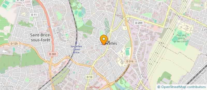 localisation de l'entreprise MONSIEUR ARLINDO PEREIRA à SARCELLES