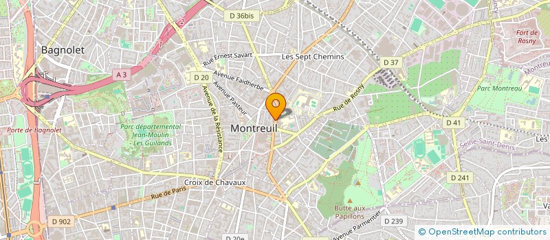 localisation de l'entreprise MONSIEUR ARMAND BALIMA à MONTREUIL
