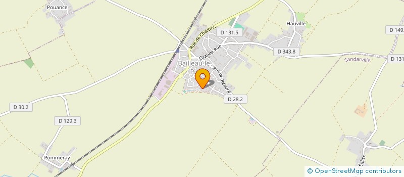 localisation de l'entreprise MONSIEUR ARMAND BARRAULT à BAILLEAU-LE-PIN